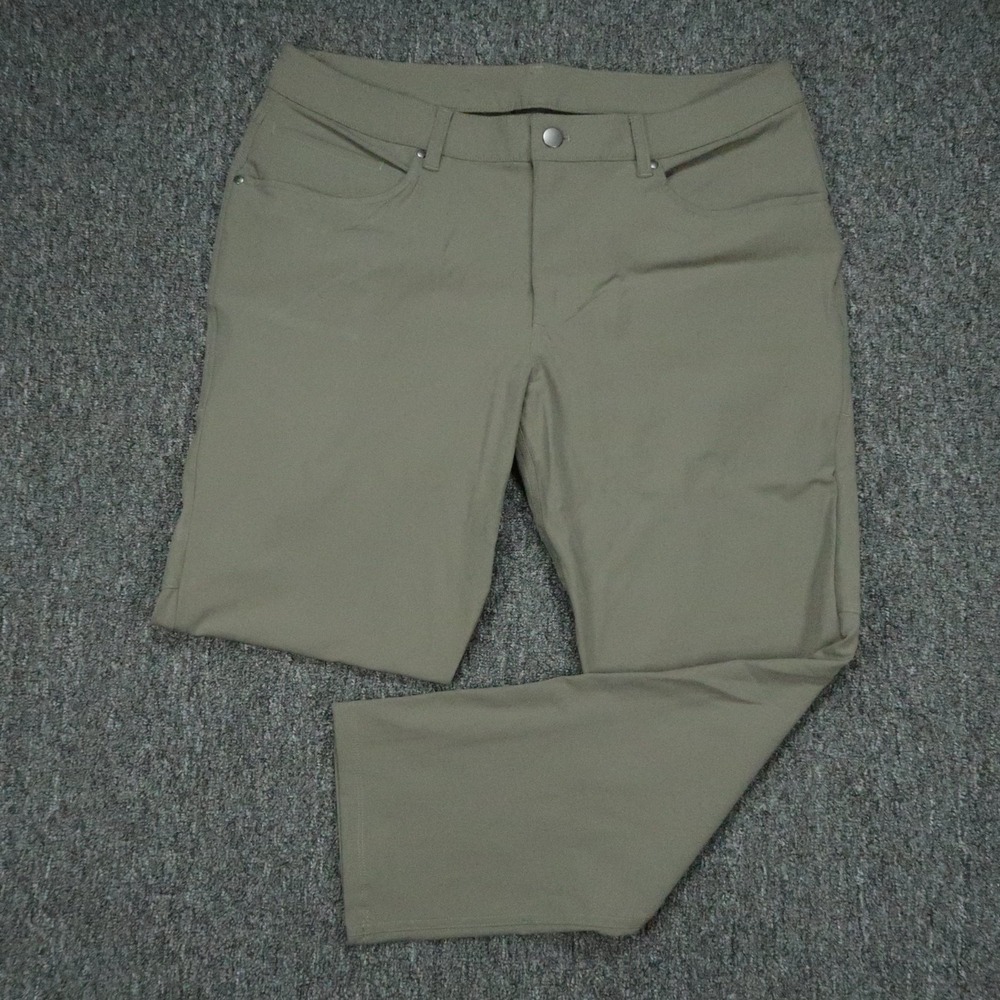 Lululemon Pants Mens 34x28 Green ABC Classic 5 Pocket Trouser Warpstreme